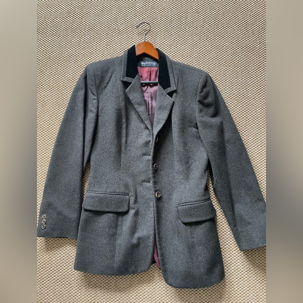 Burberry Womens Cashmere Trench Coat - Size 8